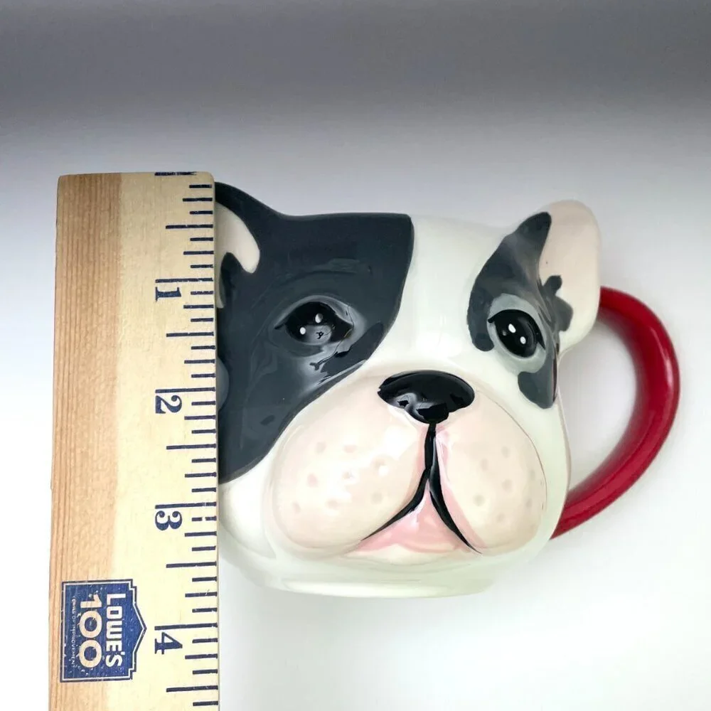 Grey and White French Bulldog 3D Coffee Mug by Lang Dog Lovers Gift Idea